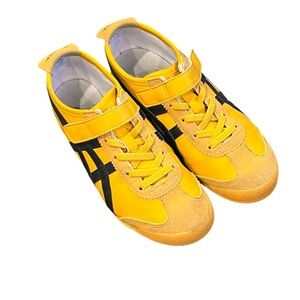 Onitsuka Tiger, Boy’s Yellow and Black “Kill Bill” Sneakers, Size 2